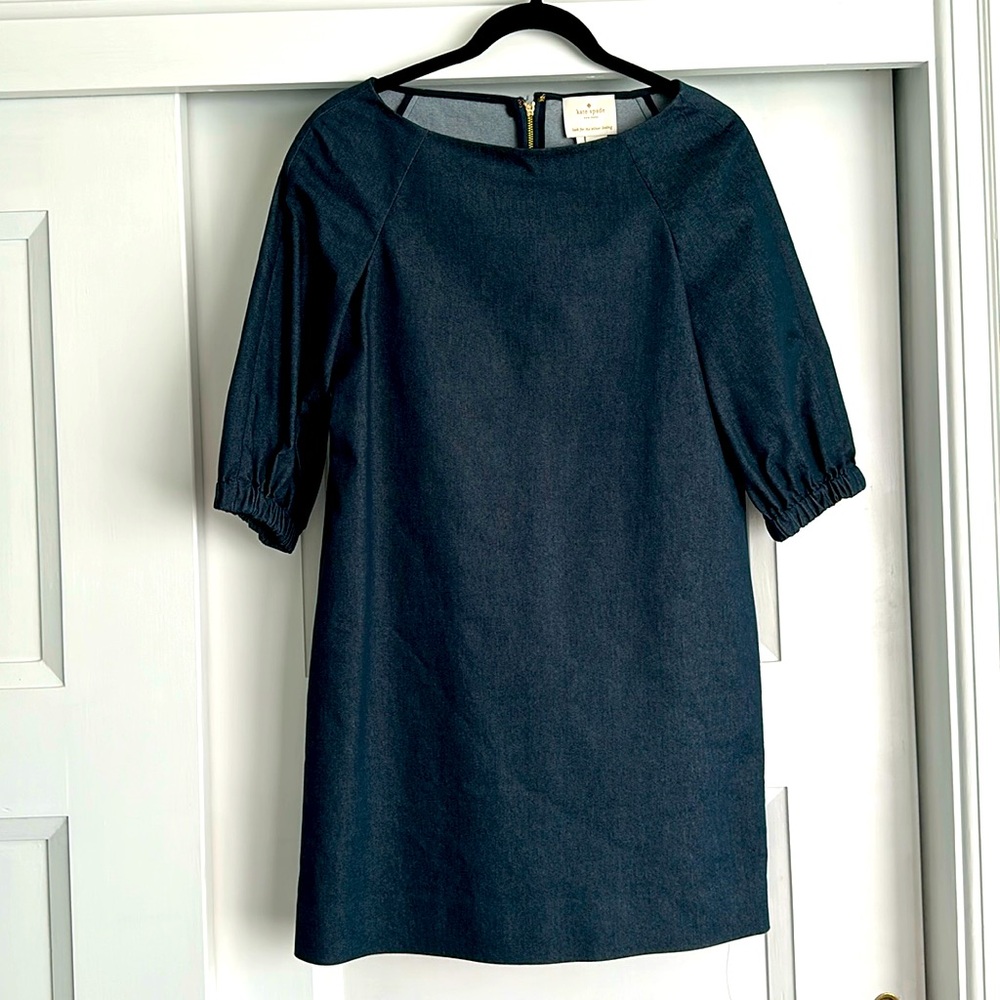 Kate Spade New‎ York Dark Blue Denim Shift Dress Size 2 XS - Like New 💙